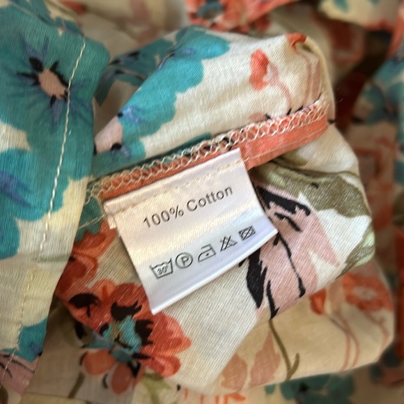 100% Cotton Floral Ruffle Sundress - Picture 16 of 16